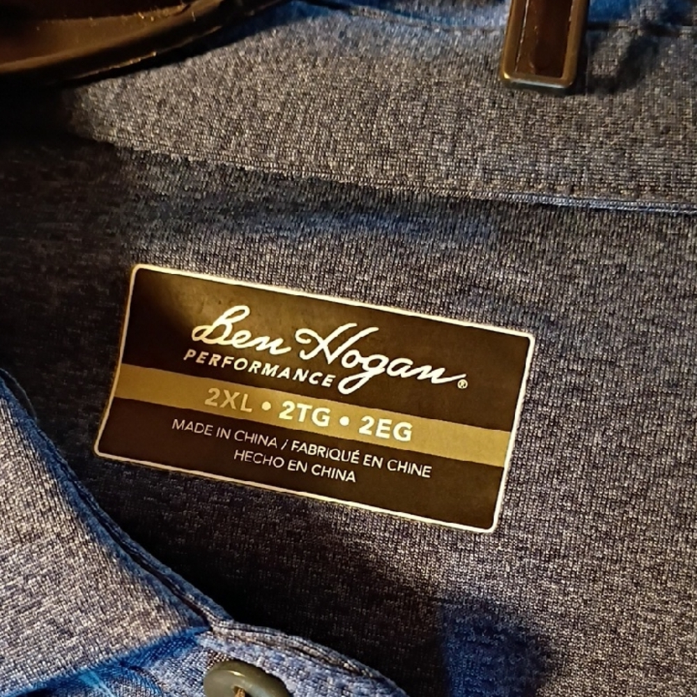 Hogan Men's Performance Polo in Heather Blue